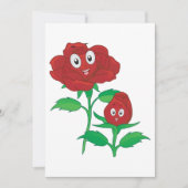 ハッピーレッドローズ 招待状 (正面)