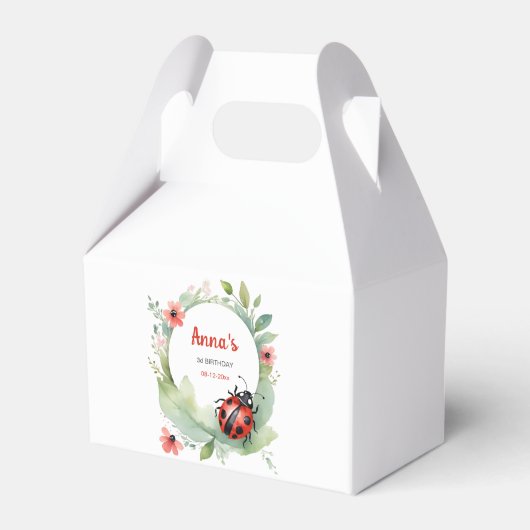 ハッピーレディバグ誕生日 フェイバーボックス (正面サイド)