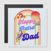 ハッピーレトロパパ マグネット招待状 (正面/裏面)