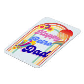 ハッピーレトロパパ マグネット (左側)