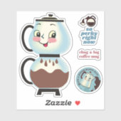 ハッピーレトロヴィンテージポット浸透器 シール (シート)