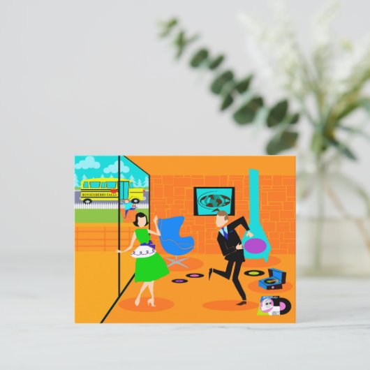 ハッピーレトロ親はがき ポストカード (スタンド正面)