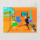 ハッピーレトロ親はがき ポストカード (正面)