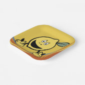 ハッピーレモン顔 ペーパープレート (傾斜あり)