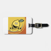 ハッピーレモン顔 ラゲッジタグ (正面横)