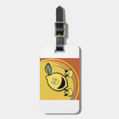 ハッピーレモン顔 ラゲッジタグ (正面縦)