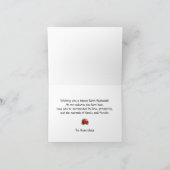 ハッピーロシュハサナユダヤ年始の休日 カード (内部)