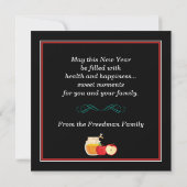 ハッピーロシュハシャナザ・ポメグラネート ノートカード (裏面)