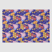 ハッピーロシュハシャナユダヤ正月の花柄 薄葉紙 (正面)