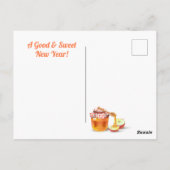 ハッピーロシュハシャナ ユダヤの新年 ハニー＆アップル ポストカード (裏面)