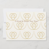 ハッピーロシュハシャナ ユダヤの新年 ハニー＆アップル 招待状 (裏面)