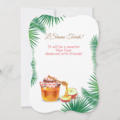 ハッピーロシュハシャナ ユダヤの新年 招待状 (裏面)