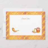 ハッピーロシュ・ハサナユダヤ人新年の挨拶 カード (裏面)