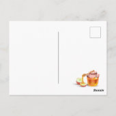 ハッピーロシュ・ハサナユダヤ新年蜂蜜&アップル ポストカード (裏面)