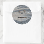 ハッピーロック顔 ラウンドシール (バッグ)