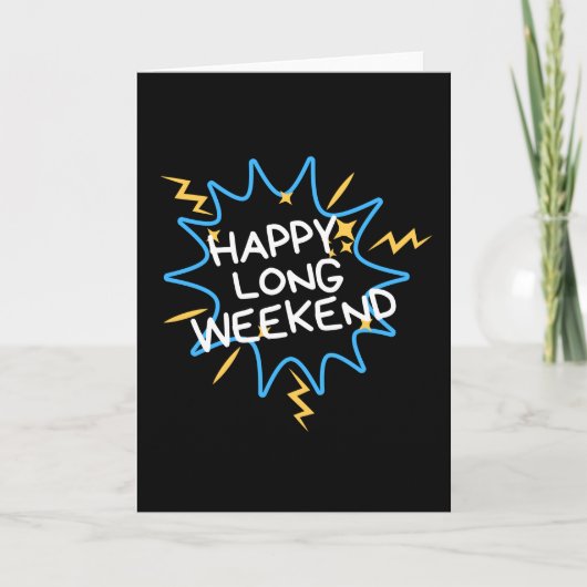 ハッピーロングウィークエンド カード (正面)