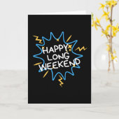 ハッピーロングウィークエンド カード (黄色い花)