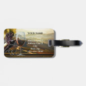 ハッピーワインをテーマにした応援ラゲージタグ ラゲッジタグ (裏面横)