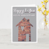 ハッピーワンイヤーハウスアベレザリー カード (黄色い花)