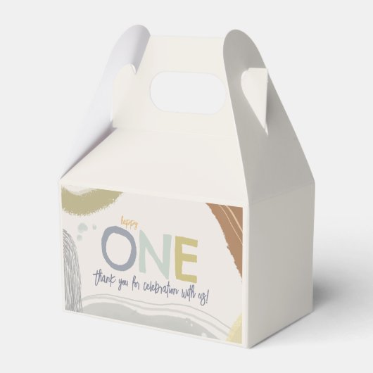 ハッピーワンファースト誕生日少年お気に入りボックス フェイバーボックス (裏面サイド)