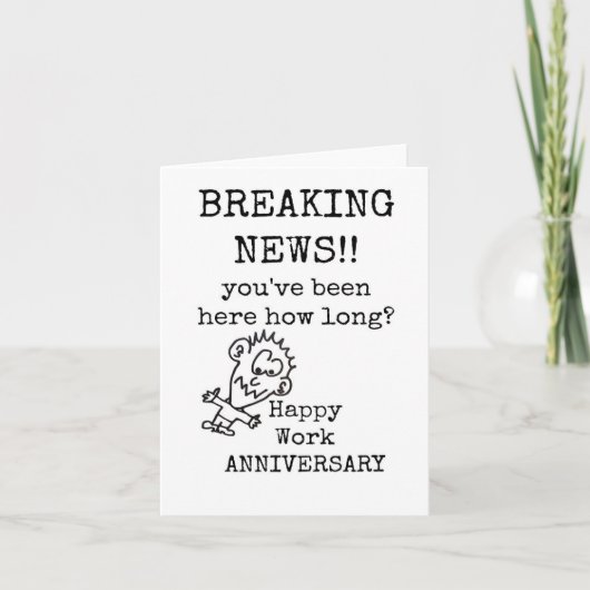 ハッピーワーク記念カーおもしろいド サンキューカード (正面)