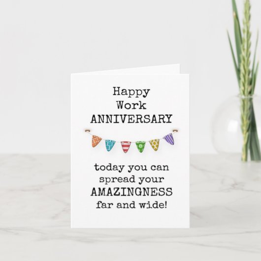 ハッピーワーク記念カーおもしろいド サンキューカード (正面)