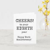 ハッピーワーク記念日8年目 カード (黄色い花)