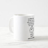 ハッピーワーク記念日、同僚、ボスギフトマグ コーヒーマグカップ (正面左)