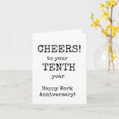 ハッピーワーク・アニバーサリー10年目 カード (黄色い花)