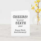 ハッピーワーク・アニバーサリー6年目 カード (黄色い花)
