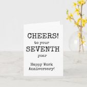 ハッピーワーク・アニバーサリー7年目 カード (黄色い花)