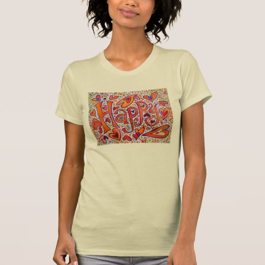 ハッピーワードアートTシャツ Tシャツ (正面)