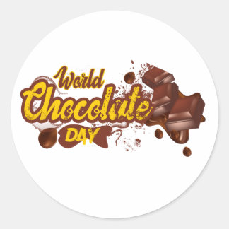 ハッピーワールドチョコレートデー ラウンドシール