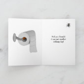 ハッピーワールドトイレデイおもしろいホリデーズカード カード (内部)