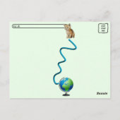 ハッピーワールドハガードウィズタッフィーMcStuff - Cat ポストカード (裏面)