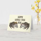 ハッピーワールドフロッグデー カード (黄色い花)