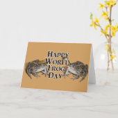 ハッピーワールドフロッグデー カード (黄色い花)