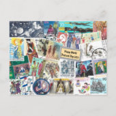 ハッピーワールドポストカードデー – 人との送料 – ポストカード (正面)