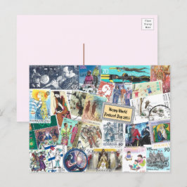 ハッピーワールドポストカードデー – 人との送料 –  ポストカード