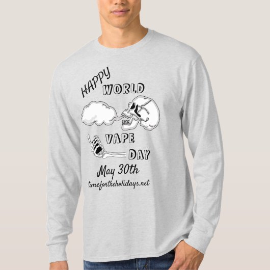 ハッピーワールドヴァプデー | 5月30日 Tシャツ (正面)