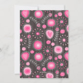 ハッピーヴァレンティお洒落ンピンクハート花名 シーズンカード (裏面)