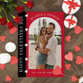 ハッピーヴァレンティネスモダンデーシンプルロマンチックな写真 シーズンカード