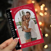 ハッピーヴァレンティネスモダンデーシンプルロマンチックな写真 シーズンカード