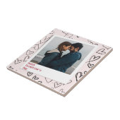 ハッピーヴァレンティネスモダンデースタイリッシュロマンチック写真 タイル (側面)