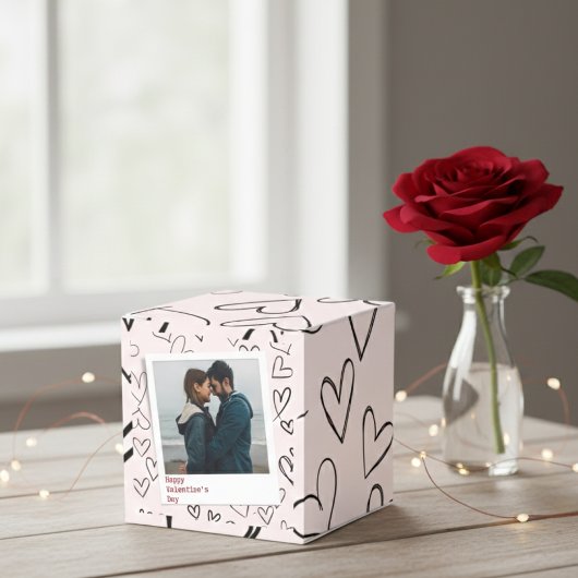 ハッピーヴァレンティネスモダンデースタイリッシュロマンチック写真 フェイバーボックス