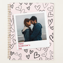 ハッピーヴァレンティネスモダンデースタイリッシュロマンチック写真 プランナー手帳