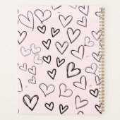 ハッピーヴァレンティネスモダンデースタイリッシュロマンチック写真 プランナー手帳 (裏面)