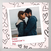 ハッピーヴァレンティネスモダンデースタイリッシュロマンチック写真 ポスター (正面)