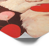 ハッピーヴァレンティネス猫 ポスター (角)