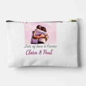 ハッピーヴァレンティモダンネスの日キス愛の名前p アクセサリーポーチ (裏面)